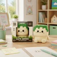 Jouet Squishy Mignon en Forme de Cube Pixel, Bloc de Construction Souple Anti-Stress pour Enfants
