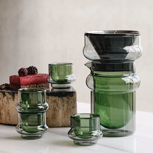 2025 La serie de contenedores de borosilicato minimalista presenta un color verde-Gris claro y es muy adecuada para el uso diario - Product Image 2