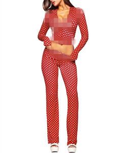 Ensemble 2 pièces sportif Hottie pour <span class=keywords><strong>femme</strong></span> : Crop top à capuche zippé imprimé lettres et pantalon évasé rayé, tenue moulante extensible sexy et stylée - Product Image 6