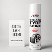 FIBSHIELD 650mL – Spray brillant effet mouillé pour pneus, vente en gros, marque privée, pour distributeurs mondiaux de produits d'entretien automobile