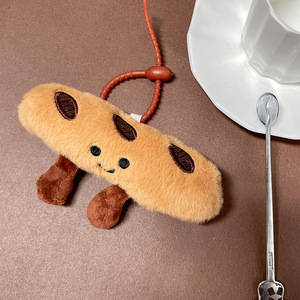 Llavero de <span class=keywords><strong>Peluche</strong></span> Kawaii Ecológico con Diseño de Pan y Croissant, Juguete de <span class=keywords><strong>Peluche</strong></span> Suave y Esponjoso con Forma de Pan en Rollo, Muñeco de <span class=keywords><strong>Peluche</strong></span> de Comida Simulada para Bolsa - Product Image 2