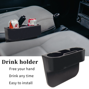 Organizador de Asiento con Portavasos Doble y Soporte para Teléfono, Universal para Autos, Material ABS, Caja de Almacenamiento para Asiento Delantero - Product Image 5