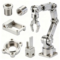 Composants personnalisés pour bras robotisés, pièces de robot CNC, usinage de précision CNC en aluminium et acier inoxydable pour usine de services d'usinage