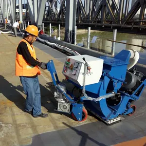 Venda Direta Da Fábrica Concreto Fio De Aço Dobrado Máquina De Jateamento De Bobina Máquina De Jateamento De Piso Para Ponte