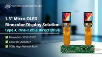 1.3 Inch OLEDoS 4K Resolution 1600 Nits High Brightness Silicon Panel for AR/VR HMD