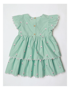Robe d'été pour filles en coton de qualité supérieure avec un look mignon et attrayant, parfaite pour les jeux en plein air et les célébrations d'anniversaire - Product Image 3