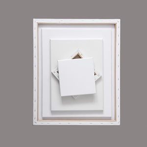 Vải canvas trắng cotton căng khung thông giá sỉ rẻ, kích thước tùy chỉnh, chất lượng cao 280g, thân thiện với môi trường, dành cho họa sĩ - Product Image 1