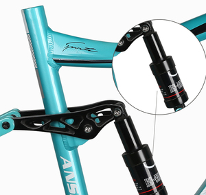 Nouveau <span class=keywords><strong>cadre</strong></span> de vélo à suspension intégrale en alliage de <span class=keywords><strong>carbone</strong></span> et d'aluminium de 26, 27,5 et 29 pouces - Product Image 4