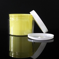 Pot vide en plastique PET transparent pour soins de la peau à double paroi de 80ml 100ml 150ml 200ml pour crème pour le visage avec bouchon à vis