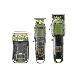Ensemble de tondeuses à cheveux numériques Kemei, 3 pièces, qualité salon, rechargeable par USB, puissance élevée, 7000 à 9000 tr/min - Product Image 3