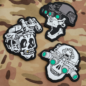 Parche de Goma 3D con Diseño de Calavera Táctica Dead Evil, Parche de PVC con Diseño de Cabeza Malvada, Parche de Goma Táctica con Diseño de Calavera para Pegar en la Parte Delantera de la Ropa - Product Image 5