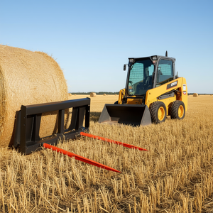 Horquillas de enganche rápido de 49 pulgadas con capacidad de 3000 lb para cargadora compacta, equipo agrícola para manejo de pacas de heno, 2 piezas - Product Image 2