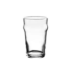 تصدير المنتجات البريطانية 52-1-2 كوب زجاجي غير شفاف خالي من الرصاص كوب بيرة سميك يمكن أن يكون شعار إبداعي زجاج ماء