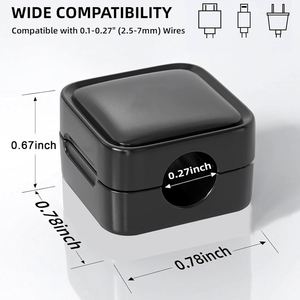 Organizadores de Cables Ajustables de Plástico, Modernos, para Montar en la Pared del Baño, con Clips Magnéticos Adhesivos Fuertes - Product Image 4