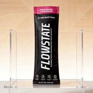 Sachet personnalisé refermable à trois soudures pour poudre, idéal pour les compléments sportifs, avec encoche de déchirement - Product Image 3