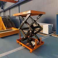Table élévatrice à ciseaux électro-hydraulique, hauteur de levage personnalisée, capacité de charge élevée, plateforme de travail industrielle pour la logistique d'entrepôt