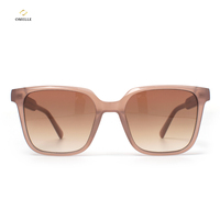 Lunettes de soleil unisexes de luxe en acétate massif, monture carrée pleine, légères et durables, pour verres correcteurs ou solaires personnalisés
