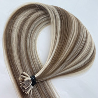 Extensions de cheveux naturels doublement étirés, qualité Remy supérieure, pointe plate # 8-613 Toutes les couleurs peuvent être teintes Fournisseur de premier plan