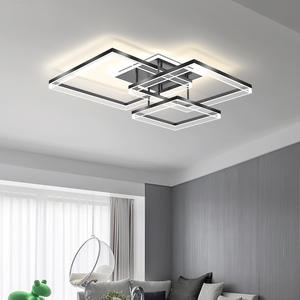 Candelabros cuadrados LED creativos de nueva llegada, lámpara de techo ultrafina montada en superficie acrílica para interiores - Product Image 1