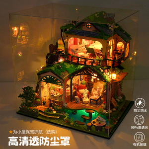 Forêt <span class=keywords><strong>de</strong></span> contes <span class=keywords><strong>de</strong></span> fées à faire soi-même, modèle d'assemblage <span class=keywords><strong>en</strong></span> bois fait main, cadeau d'anniversaire créatif, vente <span class=keywords><strong>en</strong></span> gros, à partir <span class=keywords><strong>de</strong></span> 14 ans, 30,5x23x30cm - Product Image 5