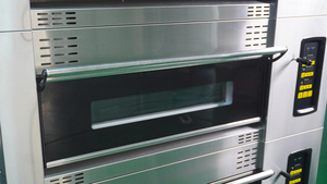 Panadería industrial comercial Cubierta eléctrica y de gas Pizza Pan 3 cubiertas 6 bandejas Horno para hornear - Product Image 6