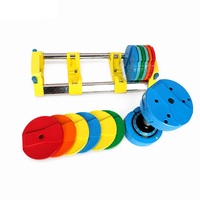 Haltères hexagonaux réglables chromés Powerblock GYM avec poignée droite, personnalisables OEM/ODM avec logo, pour fitness et musculation