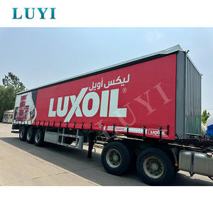 LUYI 40ft tessuto in PVC furgone rimorchio 3 assi semirimorchio 3 assi con tapparelle di tela cerata lato aperto per la vendita di <span class=keywords><strong>camion</strong></span> - Product Image 3