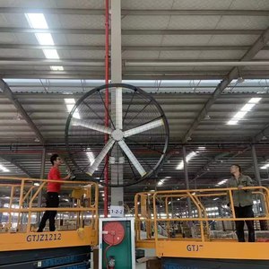 Ventilador de Pared para Uso Industrial, Precio de Fábrica, 1.5m de Diámetro, Aluminio, 5 Aspas, 40dB+, Silencioso, HVLS, con Enfriamiento Industrial - Product Image 5