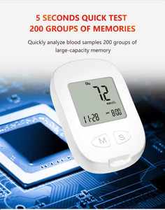 Medidor de Glucosa en Sangre Mínimamente <span class=keywords><strong>Invasivo</strong></span>, Sin Codificación, Prueba Rápida en 5s, Prueba de Diabetes en Casa, Glucómetro Portátil - Product Image 4