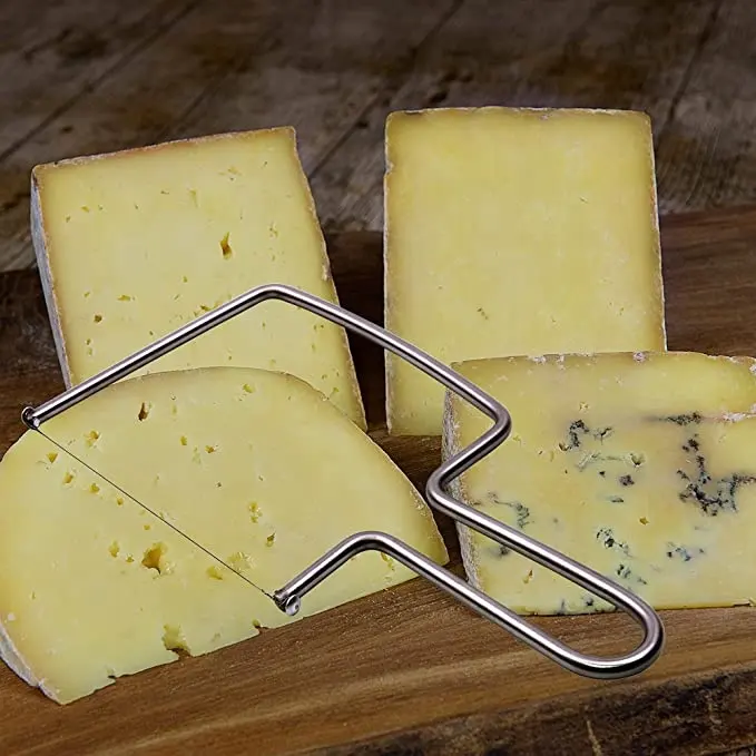 Kaseschneider-Rebanadora Manual de acero inoxidable para mantequilla, cortador de queso para cocina, gran oferta