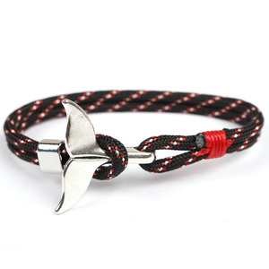 Pulsera WhalecRope BM3006, Delfín, Cola <span class=keywords><strong>de</strong></span> Pez, Aleta <span class=keywords><strong>de</strong></span> Delfín, Pulsera <span class=keywords><strong>de</strong></span> Cuerda <span class=keywords><strong>de</strong></span> Paraguas - Product Image 6