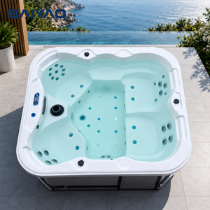 Spa <span class=keywords><strong>Jacuzzi</strong></span> extérieur en acrylique pour 4 personnes <span class=keywords><strong>avec</strong></span> jets de massage, fabrication OEM/ODM 2026 - Product Image 2
