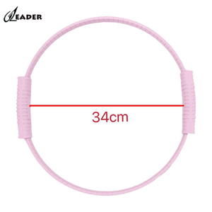 Anello Pilates Fitness 2025 nuovo Pilates cerchio anelli Yoga con doppio manico imbottito per <span class=keywords><strong>braccia</strong></span> tonificanti - Product Image 2