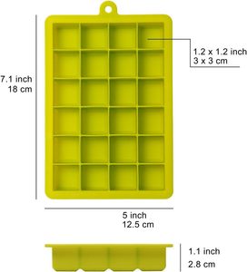 Moules à glaçons en silicone à démoulage facile, avec couvercle en plastique de qualité alimentaire, mini-bac à glaçons avec couvercle amovible - Product Image 4