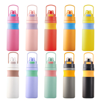Nouvelle conception, bouteille d'eau isotherme en acier inoxydable à double paroi de 580 ml, pour les voyages, les sports de plein air