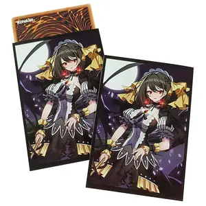 Yuantuo Reusable Custom Card Protector Sleeves Plastic 63x90mm Yugioh Trading Card Sleeves