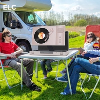 Pantalla Inteligente de 27 Pulgadas con Batería, Wi-Fi 6 y Audio para RV, Campamentos, Viajes por Carretera y Entretenimiento Familiar al Aire Libre