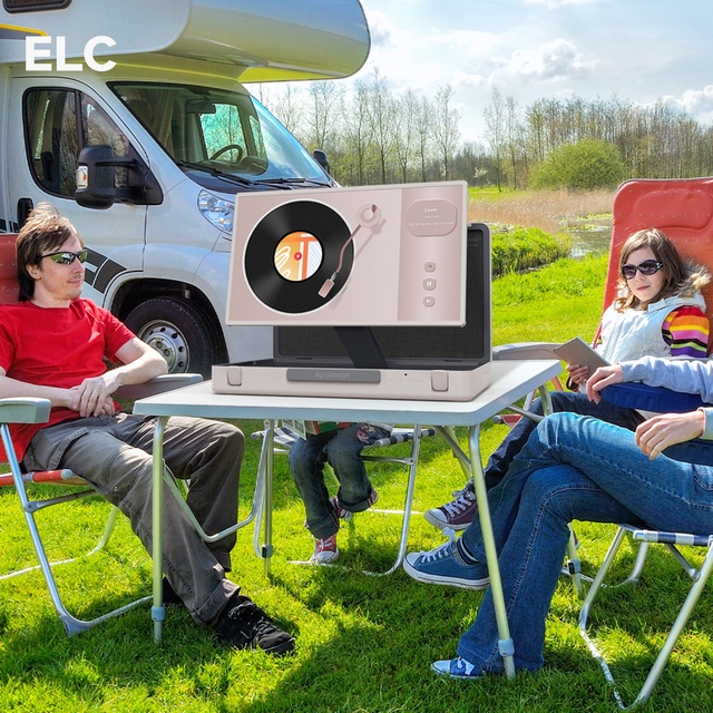 27 Inch Battery Powered Smart Display with wifi 6 Audio for RV Camping Road Trips and Family Outdoor Entertainment