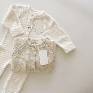 Tutine per Neonati Lavorate a <span class=keywords><strong>Maglia</strong></span> OEM Autunno <span class=keywords><strong>Inverno</strong></span> da Boutique Pagliaccetti per Neonati in Cotone Biologico <span class=keywords><strong>Vestiti</strong></span> per Neonati 0-3 Mesi - Product Image 1