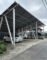 Système de drainage pour carport solaire étanche et scellé, structure photovoltaïque professionnelle, modèle HBGenix X-03, durée de vie de 20 à 25 ans