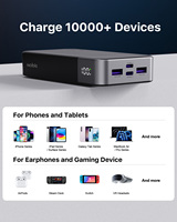 Power Bank Portabel Pengisian Cepat Ponsel Digital Cerdas Kapasitas Tinggi Nobis USA Stock 45W 20000 MAh 20000mAh