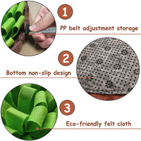 Tapis de reniflement d'entraînement IQ de haute qualité pour grands chiens tapis d'alimentation pour animaux de compagnie tapis de reniflement Portable pour chien de compagnie