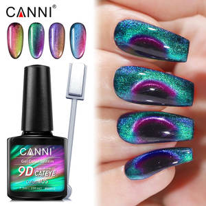 Nouveau gel à ongles magnétique <span class=keywords><strong>CANNI</strong></span> 9D effet œil de chat caméléon, gel à ongles à faire tremper, <span class=keywords><strong>vernis</strong></span> à ongles brillant, kit de <span class=keywords><strong>vernis</strong></span> à ongles - Product Image 2