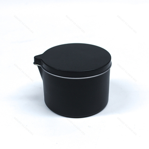 Lata vacía personalizada de fábrica, caja pequeña de lujo de Metal, latas de vela blancas y negras de 8oz, 6oz con tapa, 4oz, 2oz - Product Image 4