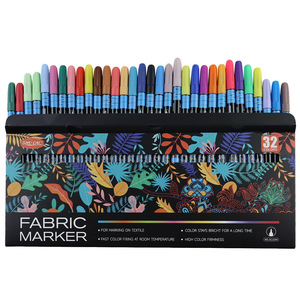 Marqueurs de peinture couleur, marqueurs textiles, ensemble de stylos non toxiques, indélébiles et permanents, peinture textile à pointe fine, stylo <span class=keywords><strong>marqueur</strong></span> textile - Product Image 5