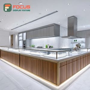 Minimalist Jewelry Retail Display System Laminated Finish Boutique <b>Space</b> Display Cabinet - Product Image 3