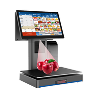 Báscula de Pesaje con IA Veidt, Impresión de Etiquetas con Código de Barras, Pantalla Táctil Dual, API en Red, Báscula OEM para Supermercados y Carnicerías, Modelo SPL