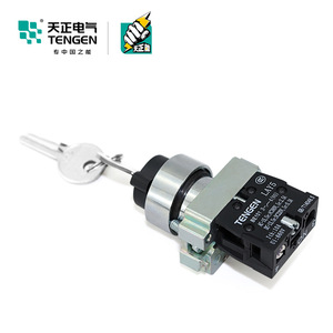 Tengen LAY5 Key Operated Rotary Switch 25A Lock Power <b>Conversion</b> XB2 NP2 BG21 Normally Open 33 Position - Product Image 3