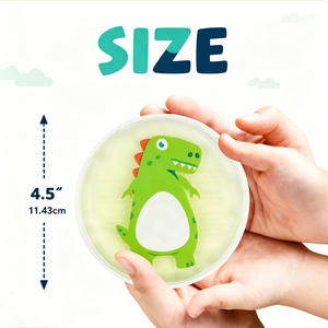 Bingfan OEM Wiederverwendbare Gel-Kühlpacks für Kinder, Niedliches Dinosaurier-Design, Weich, Klein, Klasse I Medizinisch, Schwellungskontrolle, 10x10cm für Baby/Kind - Product Image 6