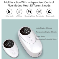 Appareil de massage des jambes à pression d'air électrique portable avec télécommande sans fil, chaleur et compression, DC 5V